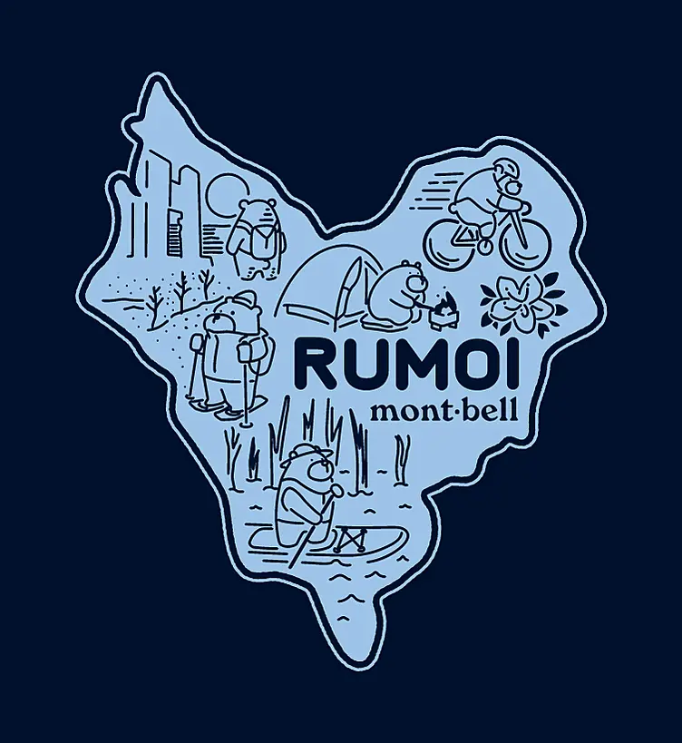 Tシャツ（ネイビー）のイラスト